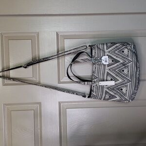 Rreversible tote crossbody bag